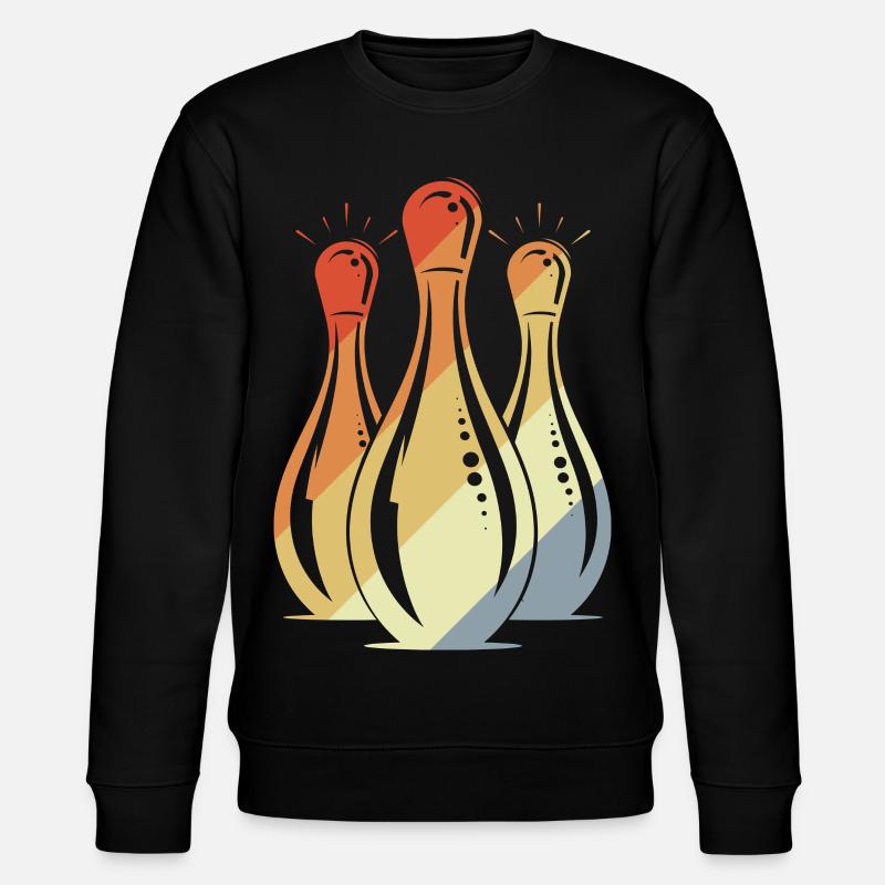 Bowling Graphic Look rétro - Sweat bio CHANGER Stanley/Stella Unisexe - noir