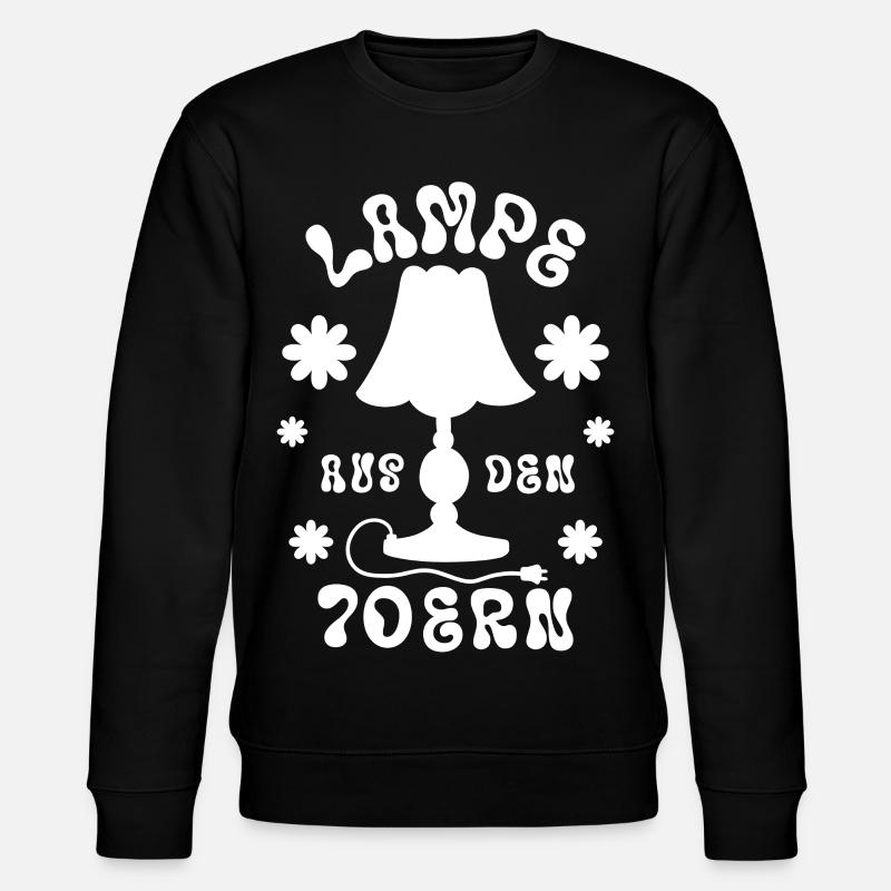 Lampe aus den 70ern - Stanley/Stella Unisex Bio-Sweatshirt CHANGER  - Schwarz