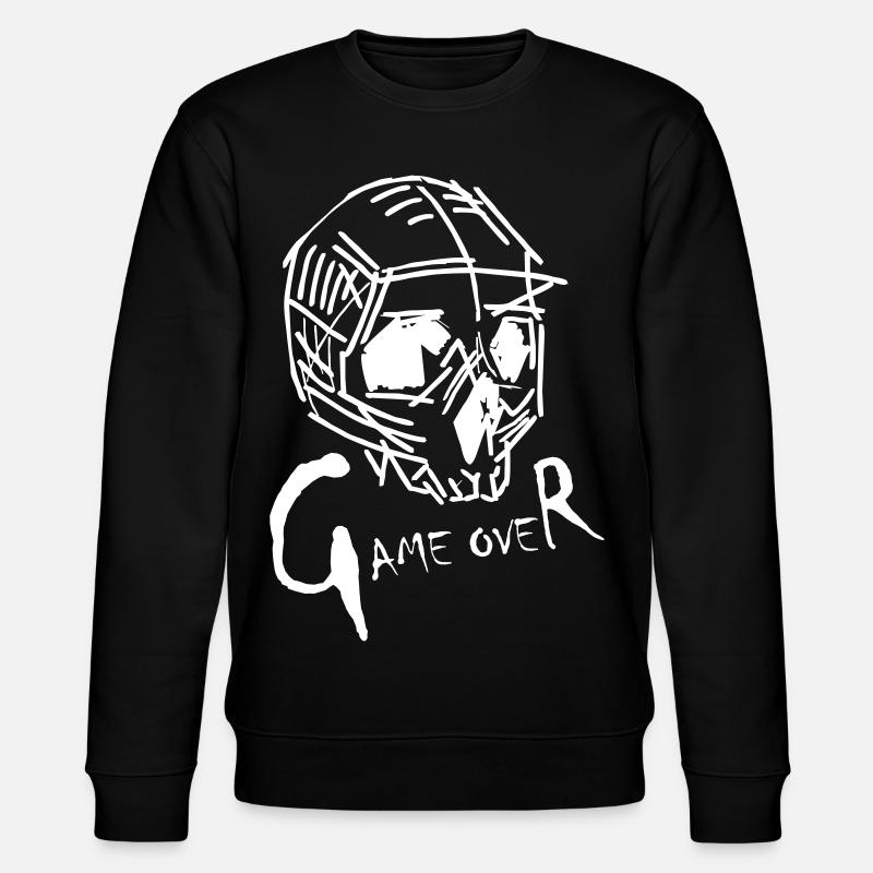 Game Over en blanc - Sweat bio CHANGER Stanley/Stella Unisexe - noir