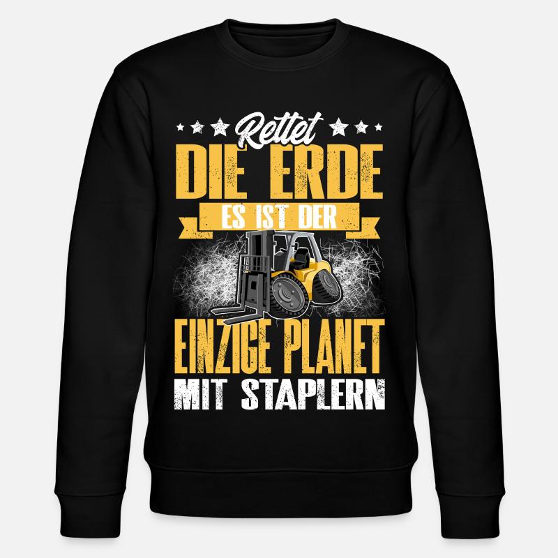 Staplerfahrer - Stanley/Stella Unisex Bio-Sweatshirt CHANGER  - Schwarz