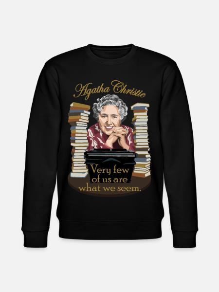 Agatha Christie - Stanley/Stella CHANGER Unisex Organic Sweatshirt - black