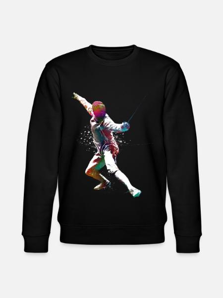 Fechtsportkunst #fencing #sport - Stanley/Stella Unisex Bio-Sweatshirt CHANGER  - Schwarz