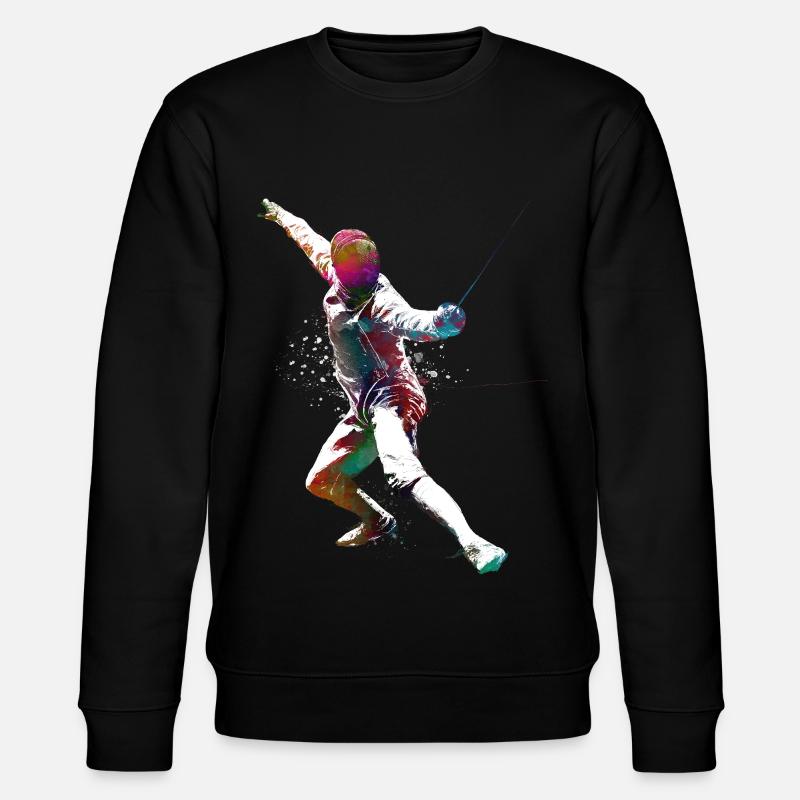 Fechtsportkunst #fencing #sport - Stanley/Stella Unisex Bio-Sweatshirt CHANGER - Schwarz