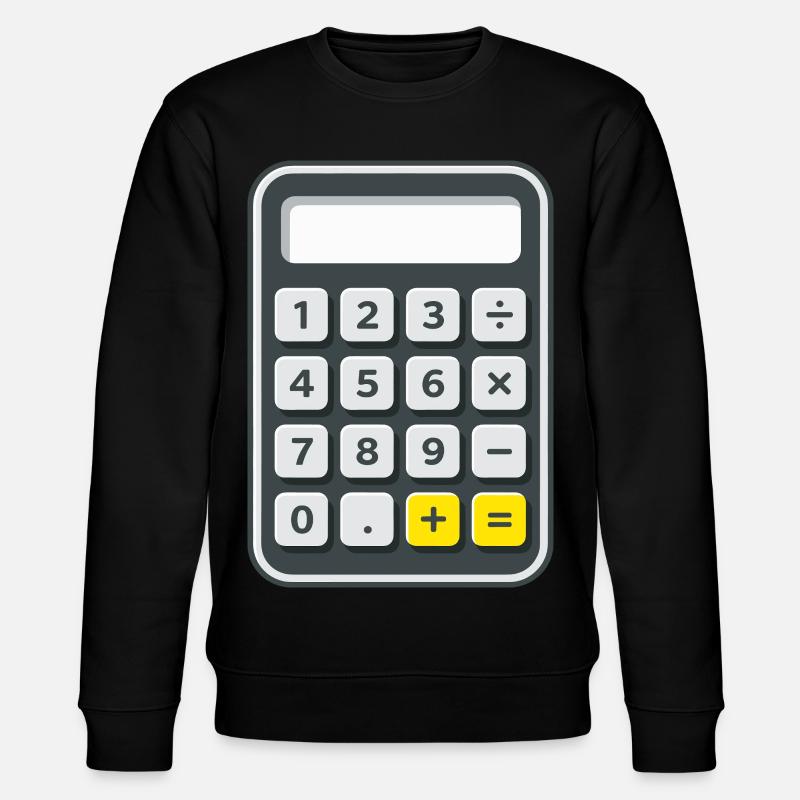 Calculator Costume Carnival Carnival Nerd - Stanley/Stella CHANGER Unisex Organic Sweatshirt - black