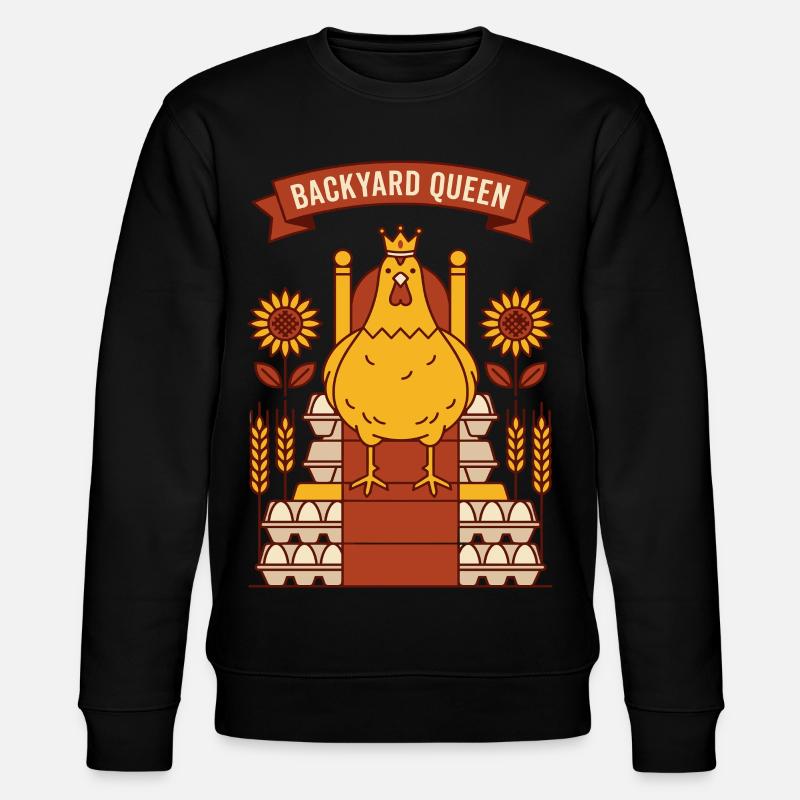 Hinterhof Königin Huhn - Stanley/Stella Unisex Bio-Sweatshirt CHANGER - Schwarz