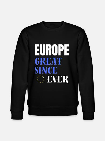 EUROPE GREAT SINCE EVER - Stanley/Stella CHANGER Unisex Organic Sweatshirt - black