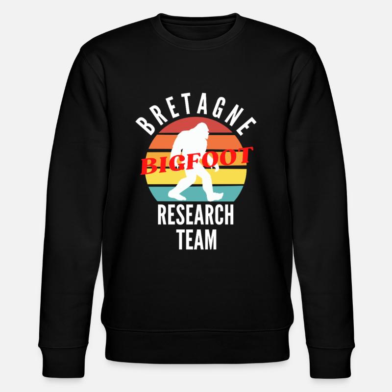 BRITTANY BIGFOOT RESEARCH TEAM - Stanley/Stella CHANGER Unisex Organic Sweatshirt - black