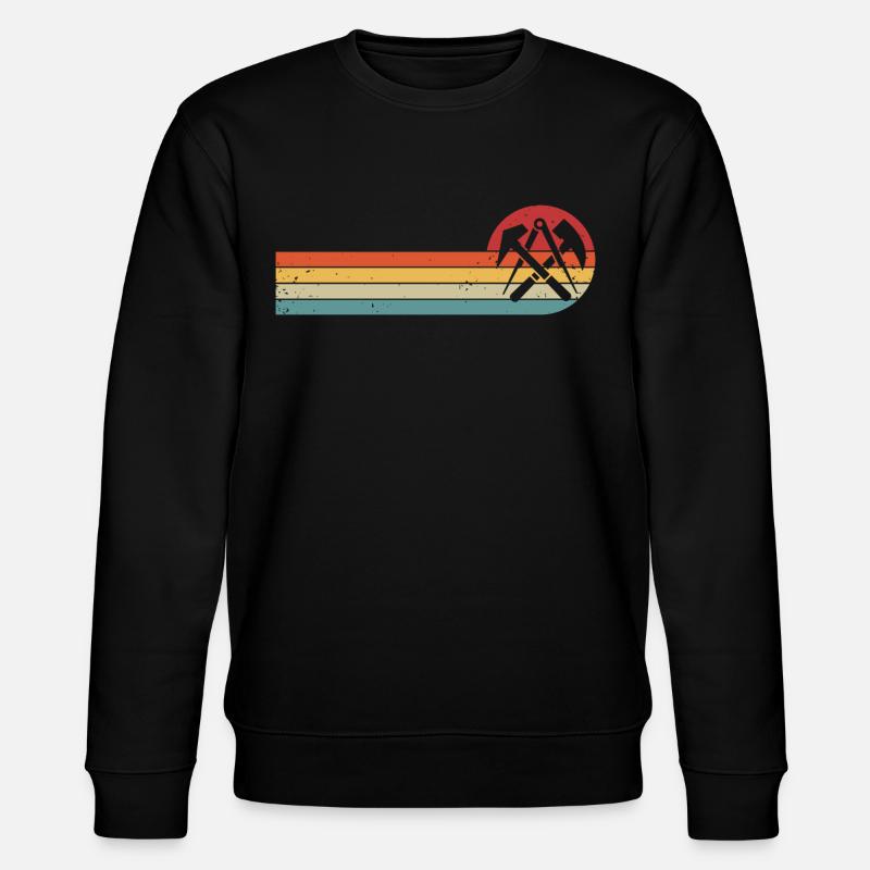 Dachdecker Zunftzeichen Dachdeckermeister - Stanley/Stella Unisex Bio-Sweatshirt CHANGER  - Schwarz