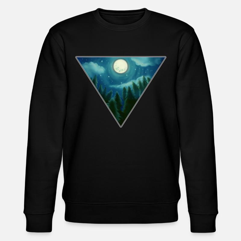Vollmond - Stanley/Stella Unisex Bio-Sweatshirt CHANGER  - Schwarz