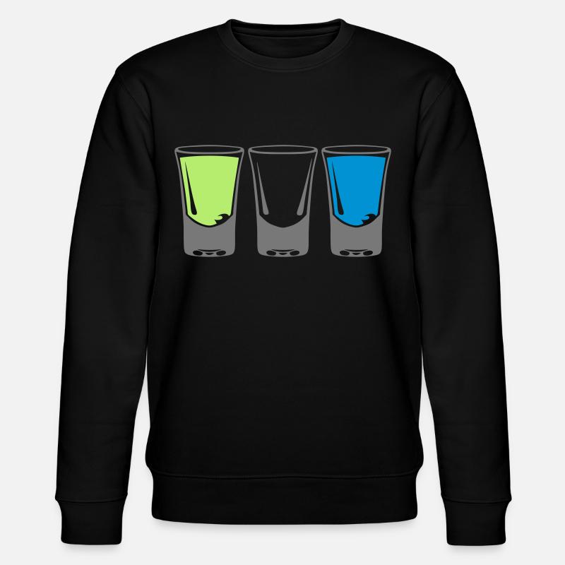 shooter glas alkohol - Stanley/Stella Unisex Bio-Sweatshirt CHANGER  - Schwarz