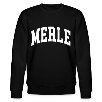 Merle - Stanley/Stella Unisex Bio-Sweatshirt CHANGER  - Schwarz - Vorne - Nik (191cm) & Marisol (170cm)