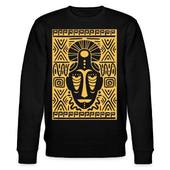 TRIBAL MASK - Sweat bio CHANGER Stanley/Stella Unisexe - noir - Devant - Nik (191cm) & Marisol (170cm)