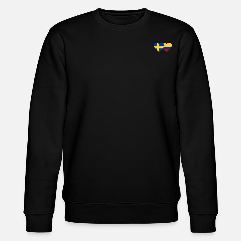 Suède Colombie Drapeau Coeur - Sweat bio CHANGER Stanley/Stella Unisexe - noir