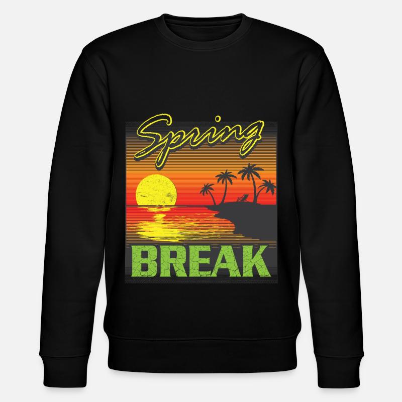 Spring Break - Stanley/Stella CHANGER Unisex Organic Sweatshirt - black