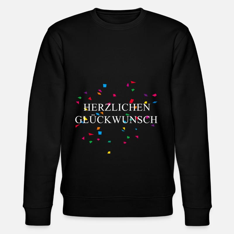 Félicitations Abitur Apprentissage Anniversaire - Sweat bio CHANGER Stanley/Stella Unisexe - noir