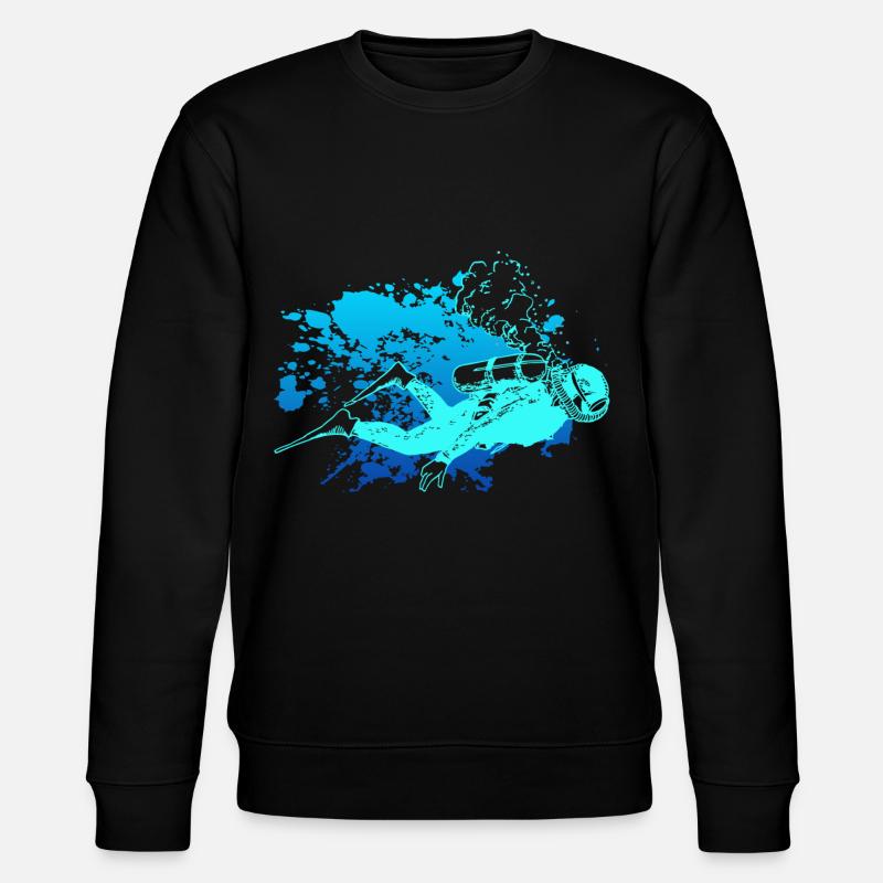 Diver - Stanley/Stella CHANGER Unisex Organic Sweatshirt - black