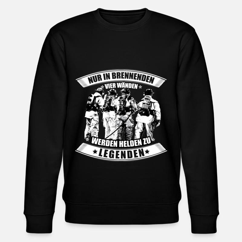 Feuerwehr - Stanley/Stella Unisex Bio-Sweatshirt CHANGER  - Schwarz