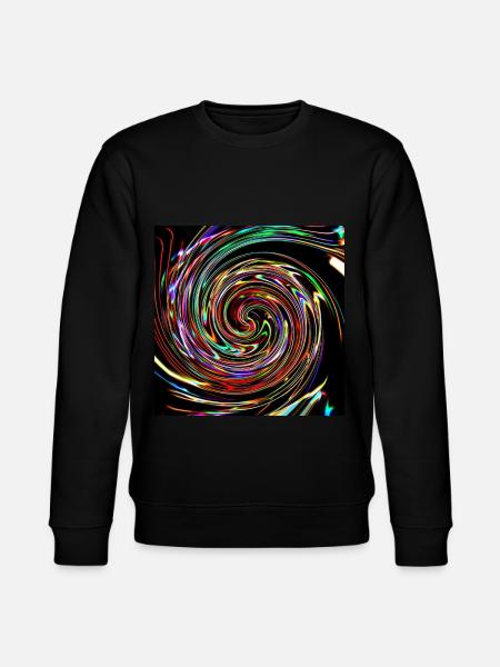 Neon spirals, neon spirals - Stanley/Stella CHANGER Unisex Organic Sweatshirt - black