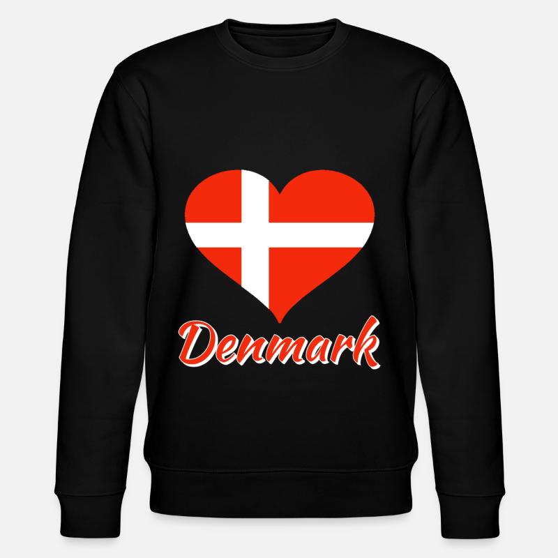 Denmark - Stanley/Stella Unisex Bio-Sweatshirt CHANGER  - Schwarz