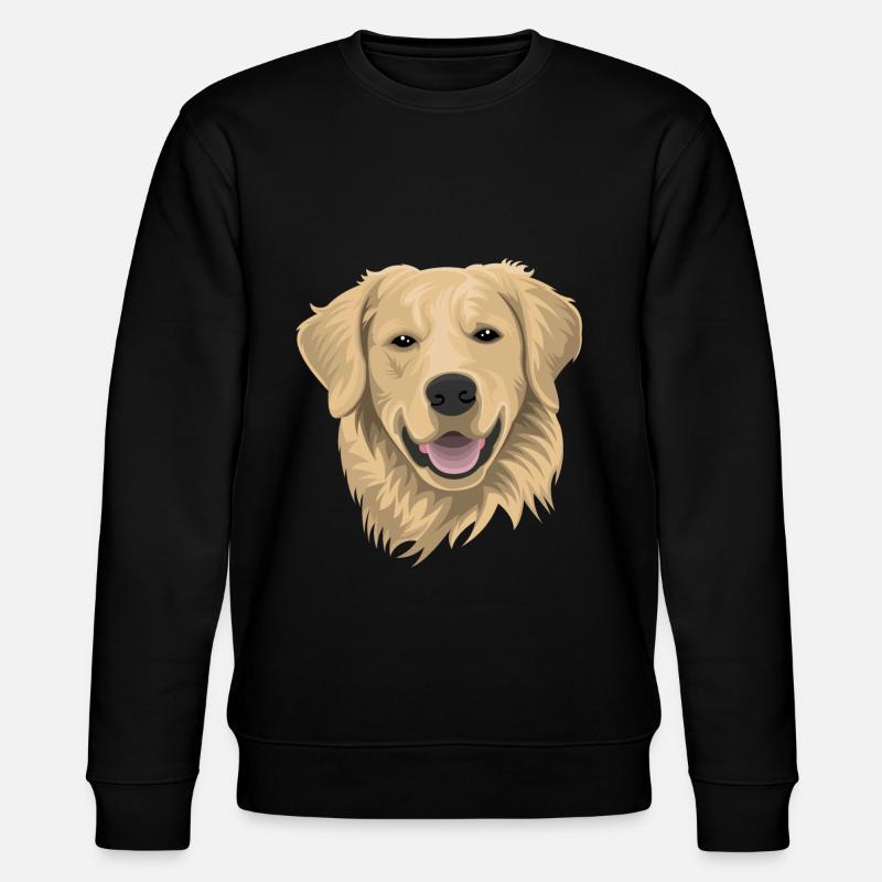 Golden Retriever - Stanley/Stella Unisex Bio-Sweatshirt CHANGER  - Schwarz