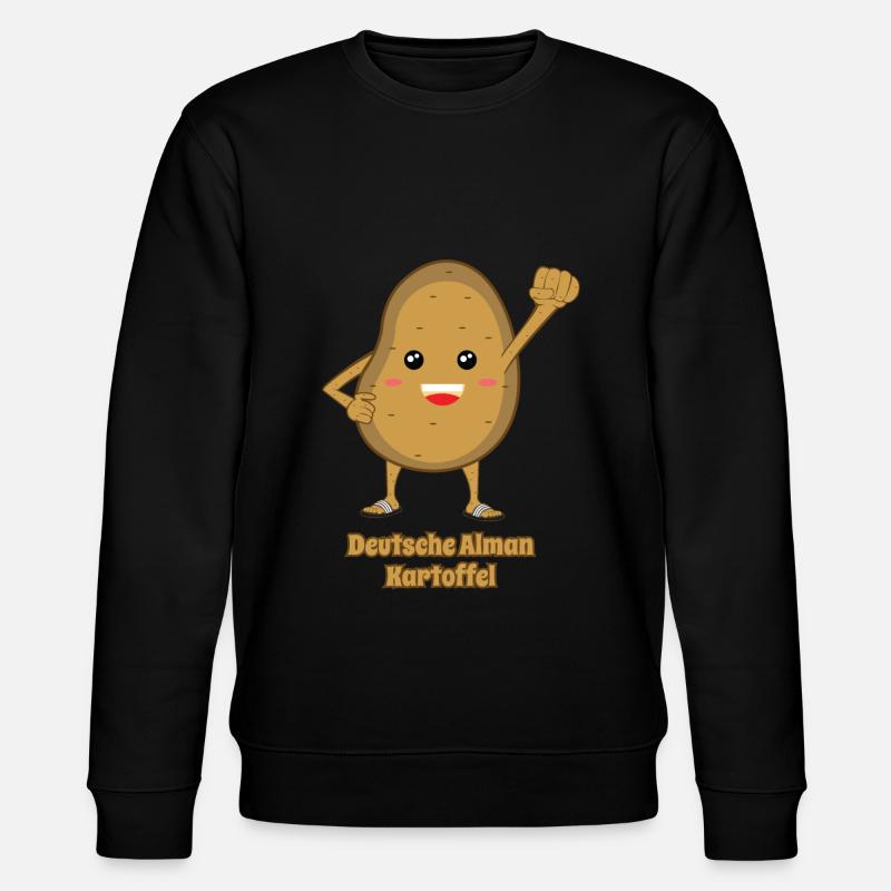 Deutsche Alman Kartoffel - Stanley/Stella Unisex Bio-Sweatshirt CHANGER  - Schwarz