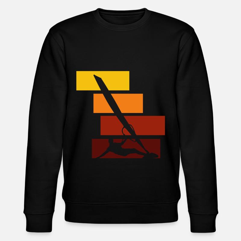 Windsurfen Meer - Stanley/Stella Unisex Bio-Sweatshirt CHANGER  - Schwarz