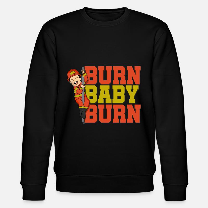 fire brigade firefighter deployment firefighter - Stanley/Stella CHANGER Unisex Organic Sweatshirt - black