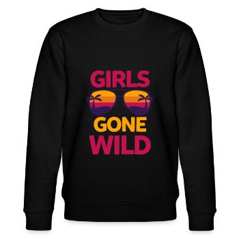 Junggesellenabschied - Stanley/Stella Unisex Bio-Sweatshirt CHANGER  - Schwarz - Vorne - Nik (191cm) & Marisol (170cm)
