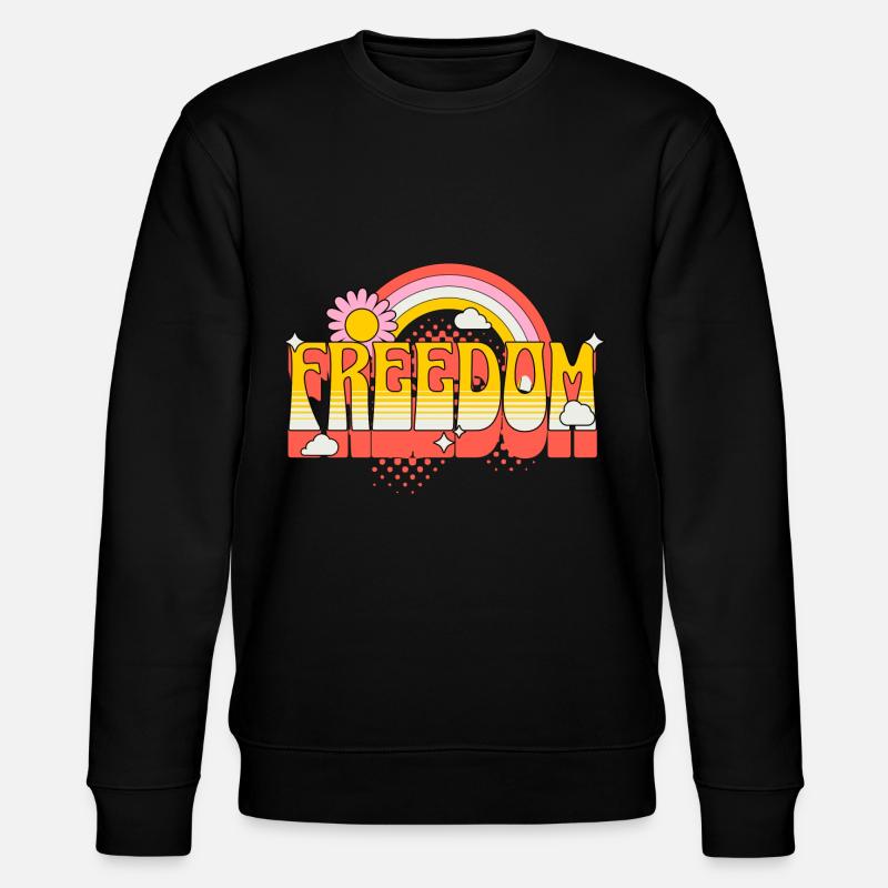 Liberté, Paix, Justice, Tolérance, Amour - Sweat bio CHANGER Stanley/Stella Unisexe - noir
