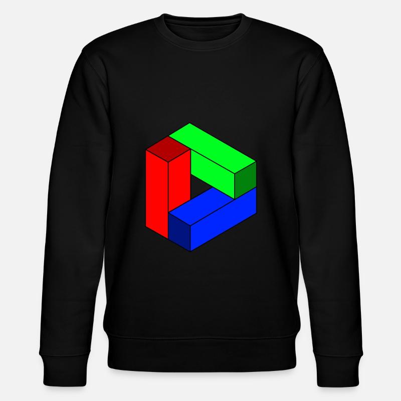 Illusion - Stanley/Stella Unisex Bio-Sweatshirt CHANGER  - Schwarz