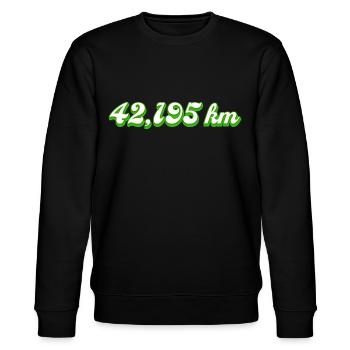 Marathon Marathon Runner Route Kilometers Jogging - Stanley/Stella CHANGER Unisex Organic Sweatshirt - black - Front - Nik (191cm) & Marisol (170cm)