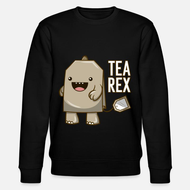 Tea Rex - Stanley/Stella Unisex Bio-Sweatshirt CHANGER  - Schwarz
