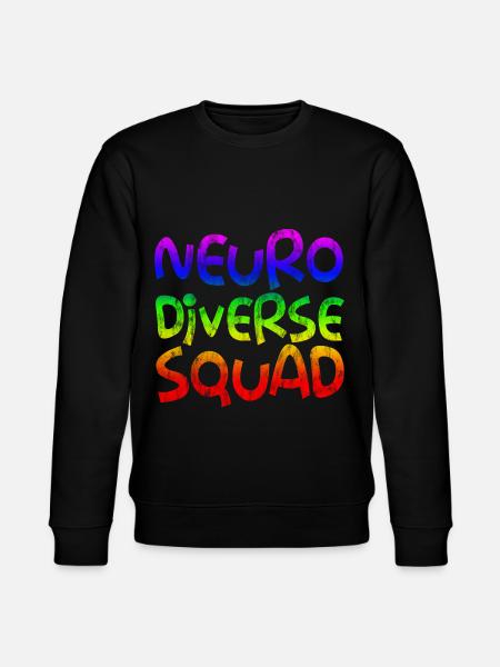 Neurodiverse Squad 3 - Stanley/Stella CHANGER Unisex Organic Sweatshirt - black