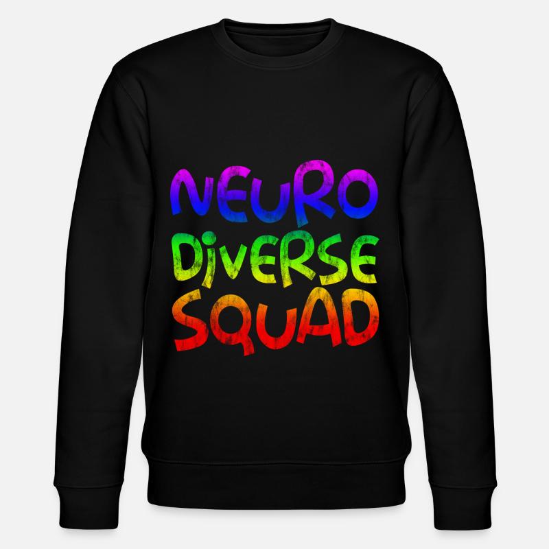 Neurodiverse Squad 3 - Stanley/Stella CHANGER Unisex Organic Sweatshirt - black