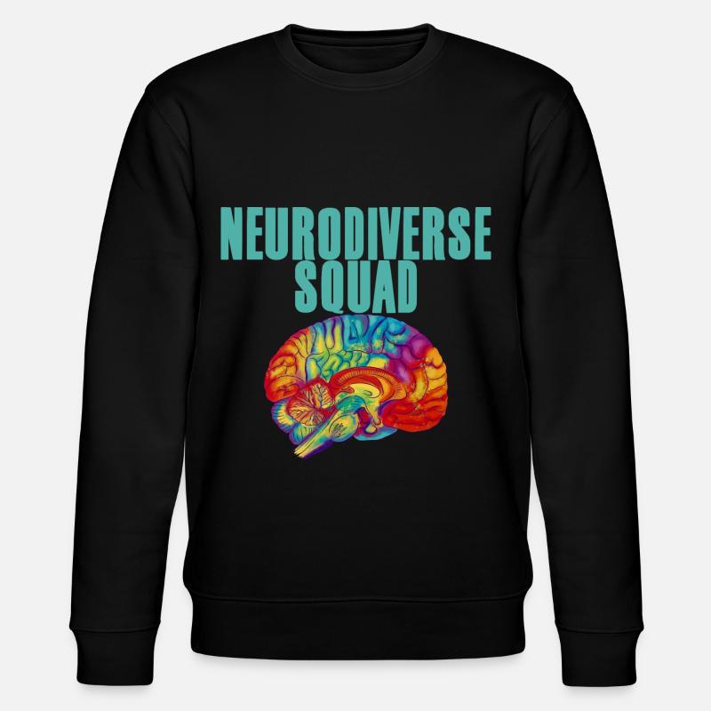 Neurodiverse Squad 4 - Stanley/Stella CHANGER Unisex Organic Sweatshirt - black