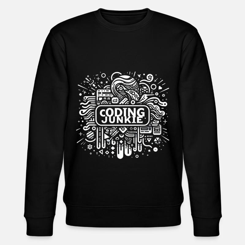 Coding Junkie 17 - Stanley/Stella Unisex Bio-Sweatshirt CHANGER  - Schwarz