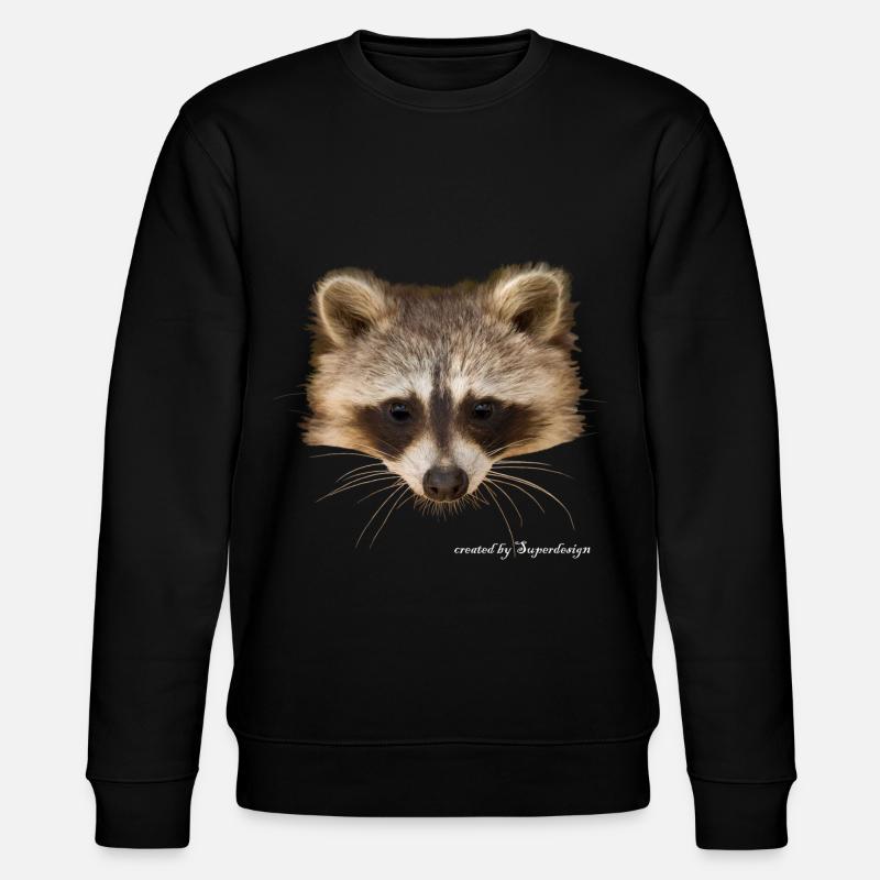 racoon - Stanley/Stella CHANGER Unisex Organic Sweatshirt - black