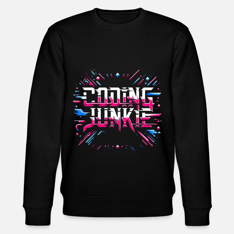 Coding Junkie 15 - Stanley/Stella CHANGER Unisex Organic Sweatshirt - black
