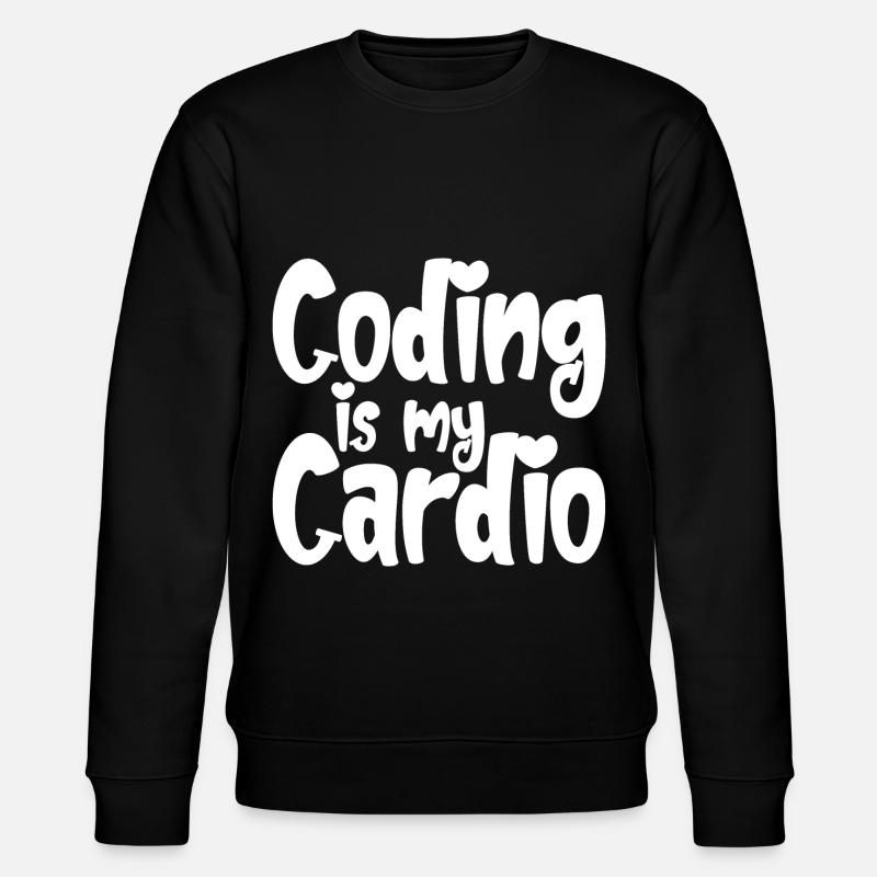 Coding Is My Cardio - Stanley/Stella CHANGER Unisex Organic Sweatshirt - black