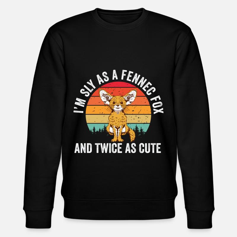 Fennek-füchse, Schlauer, Süßer - Stanley/Stella CHANGER Unisex Organic Sweatshirt - black