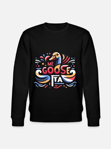 me goose-ta 8 - Stanley/Stella CHANGER Unisex Organic Sweatshirt - black