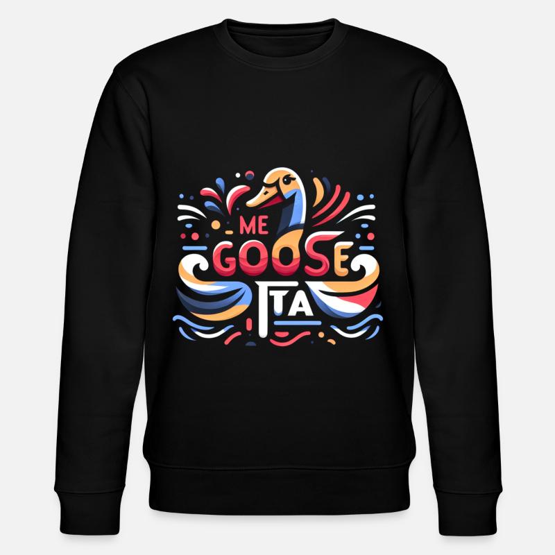me goose-ta 8 - Stanley/Stella Unisex Bio-Sweatshirt CHANGER  - Schwarz