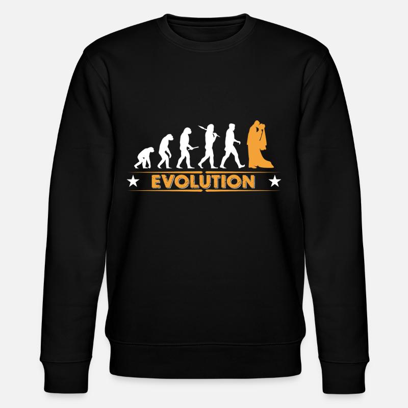 Wedding - evolution - Stanley/Stella CHANGER Unisex Organic Sweatshirt - black