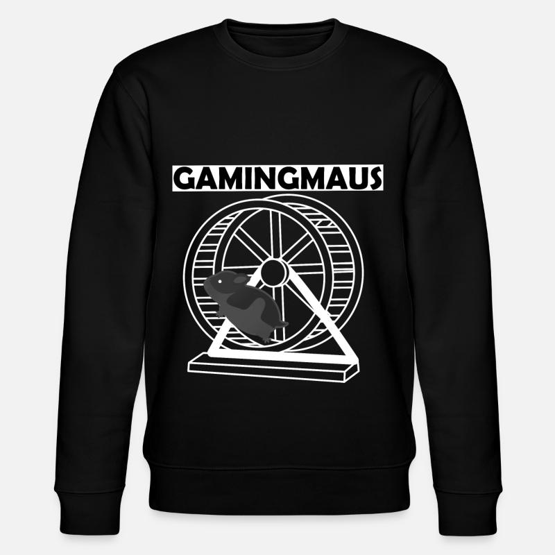 Gamingmaus Geschenk - Stanley/Stella Unisex Bio-Sweatshirt CHANGER  - Schwarz