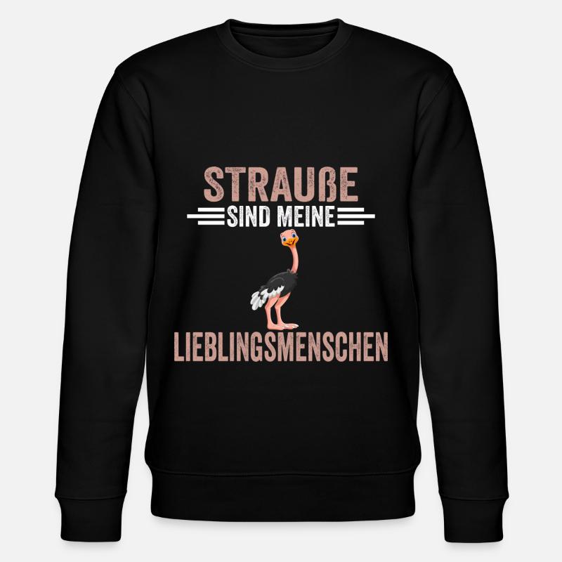 Strauß - Stanley/Stella Unisex Bio-Sweatshirt CHANGER  - Schwarz