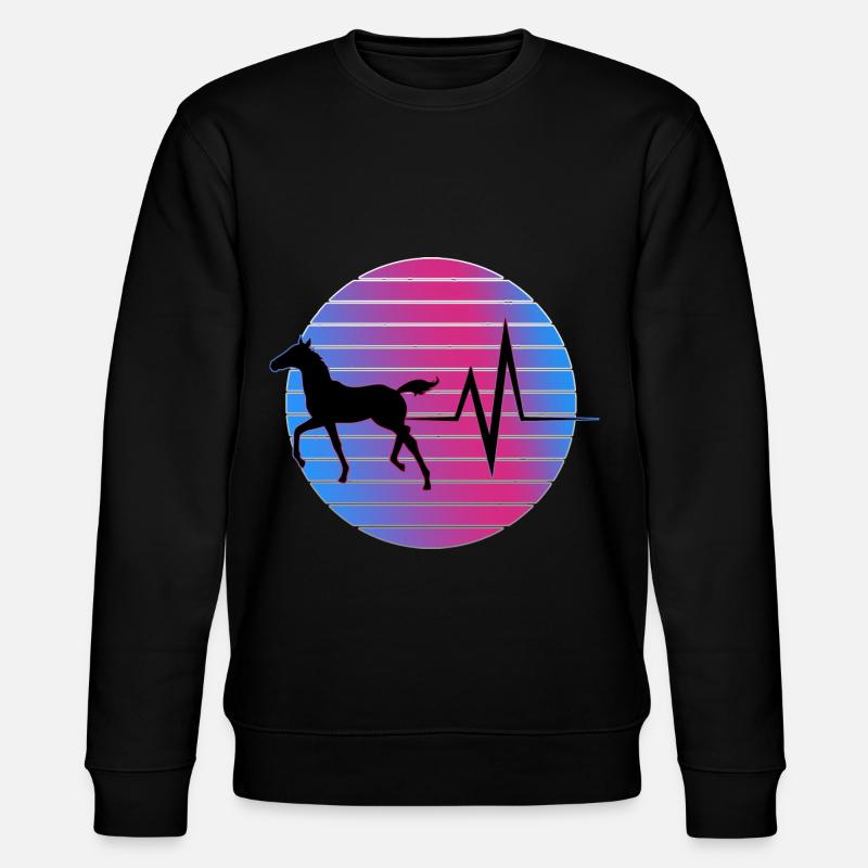 Cheval - EKG - Sweat bio CHANGER Stanley/Stella Unisexe - noir
