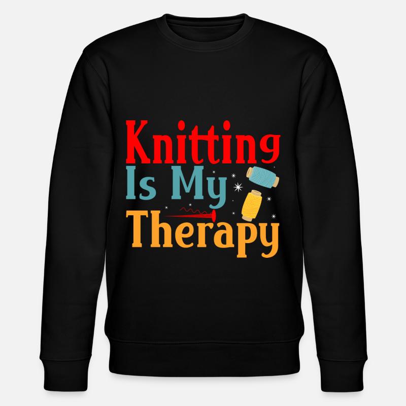 Fun knitting - Stanley/Stella CHANGER Unisex Organic Sweatshirt - black