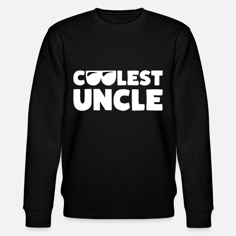 COOLEST UNCLE - Stanley/Stella CHANGER Unisex Organic Sweatshirt - black