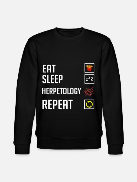Herpetology Reptiles Herpetologist Lizards - Stanley/Stella CHANGER Unisex Organic Sweatshirt - black