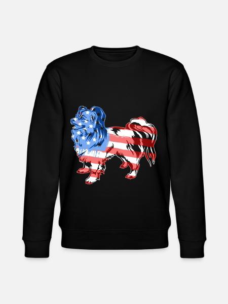 Papillon Papillon Flag - Stanley/Stella CHANGER Unisex Organic Sweatshirt - black